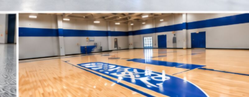 Athletic gym flooring
