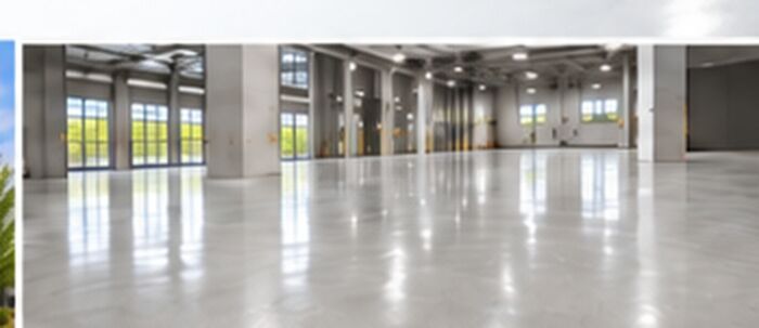 Finished commercial concrete floor